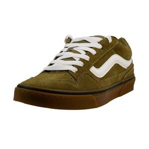 Vans Men's Caldrone Sneaker, Suede Gum Olive, 8 M US